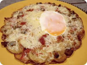 La pizza de patata i ou